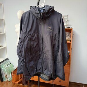 Arc'Teryx Gore Tex Paclite Black Rain Coat Shell Jacket Size XL Extra Large